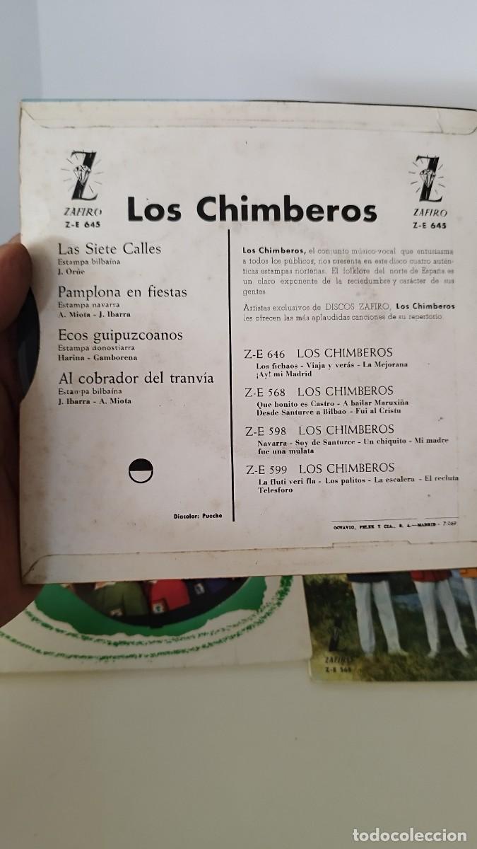 Discos de vinilo: Lote de 3 Ep de Los Chimberos - Foto 3