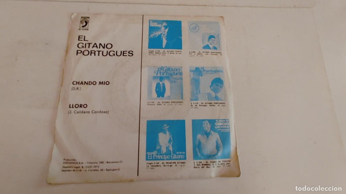 Discos de vinilo: EL GITANO PORTUGUES-SINGLE CHANDO MIO - Foto 2