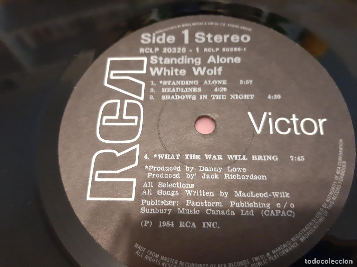 Discos de vinilo: WHITE WOLF -STANDING ALONE- (1984) LP DISCO VINILO - Foto 8