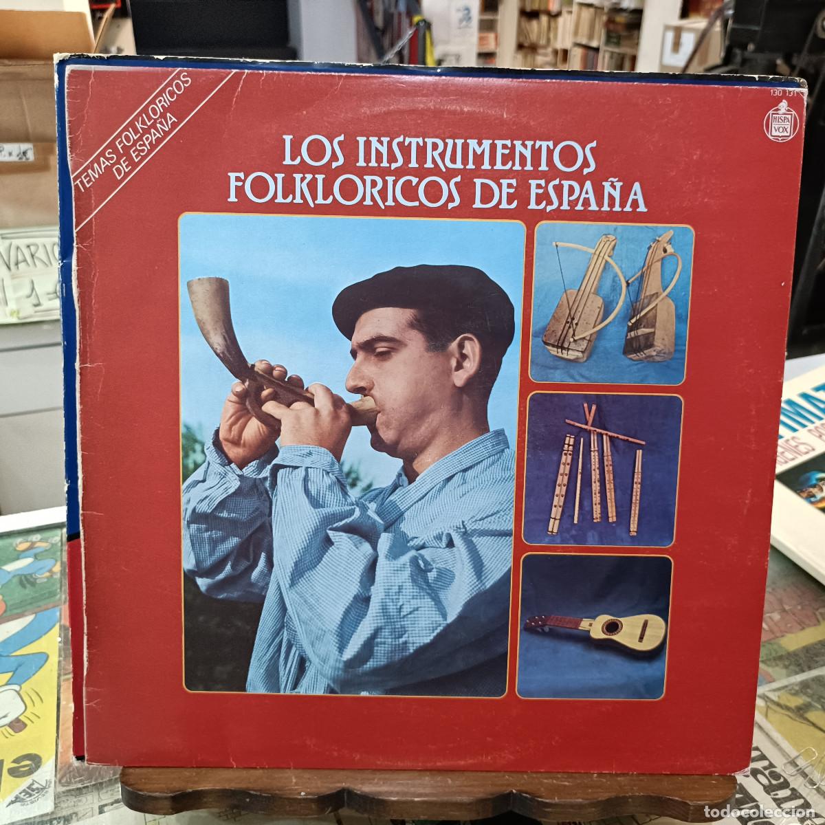 Disques de vinyle: Los Instrumentos Folkl&oacute;ricos de Espa&ntilde;a - LP. sello Hispavox 1983