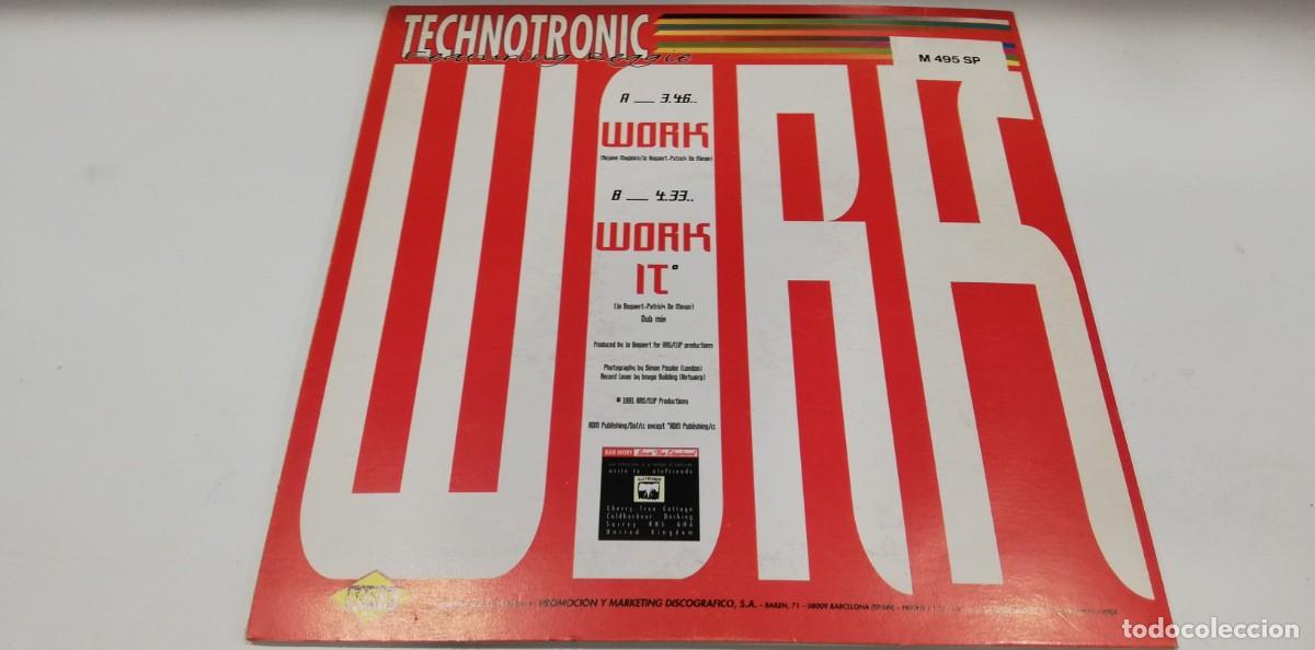 Discos de vinilo: SCO14-Technotronic Featuring Reggie - Work (7&rdquo;, Single, Promo) - Foto 2
