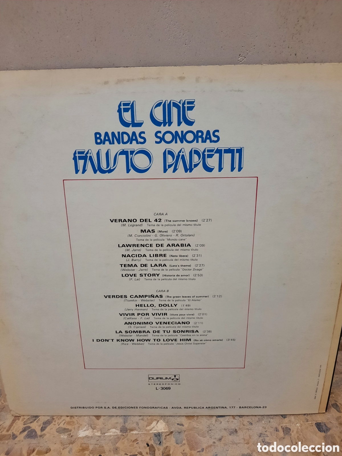 Discos de vinilo: Disco de Vinilo: FAUSTO PAPETTI - Foto 2