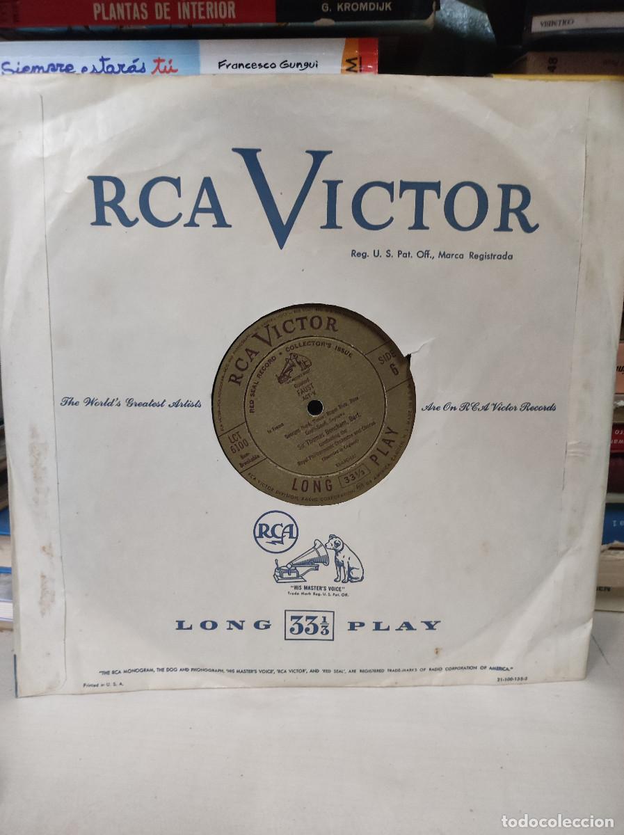 Discos de vinilo: FAUST ACT V SIR THOMAS BEECHAM - Foto 1