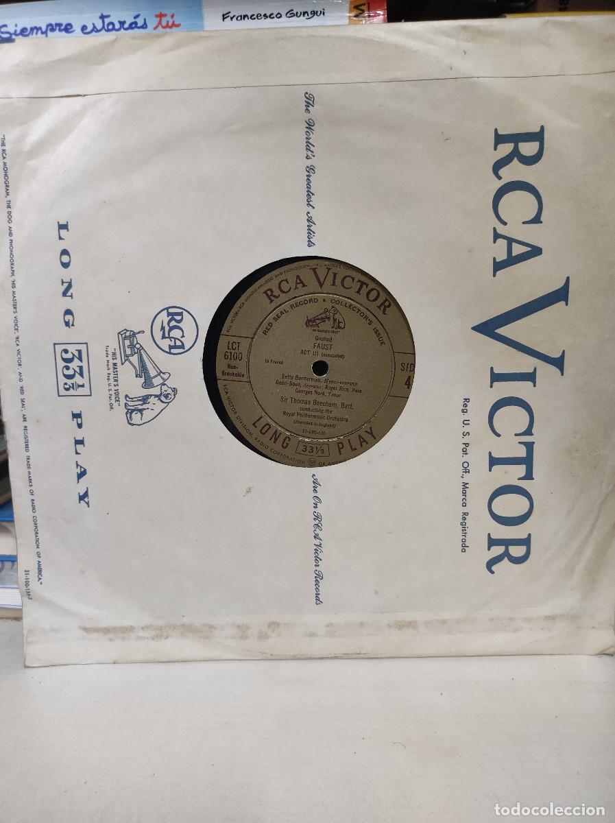 Discos de vinilo: FAUST ACT III SIR THOMAS BEECHAM BART - Foto 1