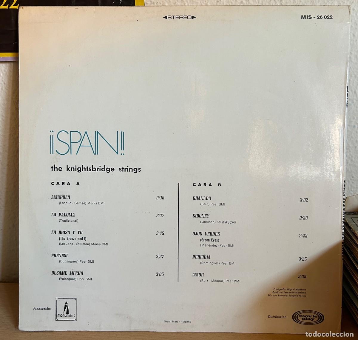Discos de vinilo: The Knightsbridge Strings .Spain.VG/Good.1968.Spain - Foto 2
