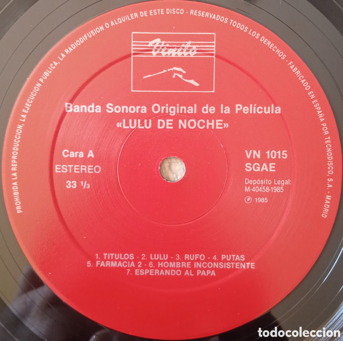 Discos de vinilo: Disco de vinilo Lul&uacute; De Noche (BSO) - Foto 3