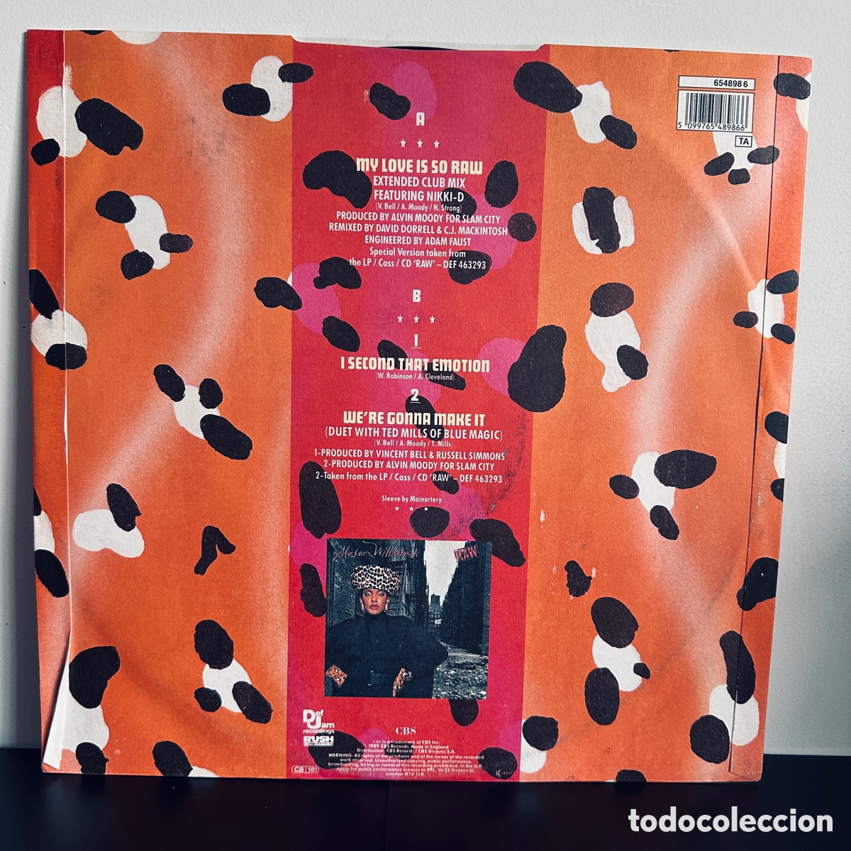 Discos de vinilo: Alyson Williams - My Love Is So Raw (12&rdquo;, Single) - Foto 2