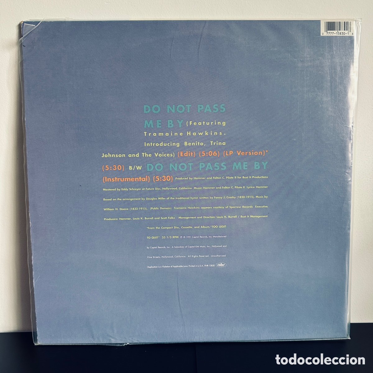 Discos de vinilo: Hammer - Do Not Pass Me By (12&rdquo;, Single) - Foto 2