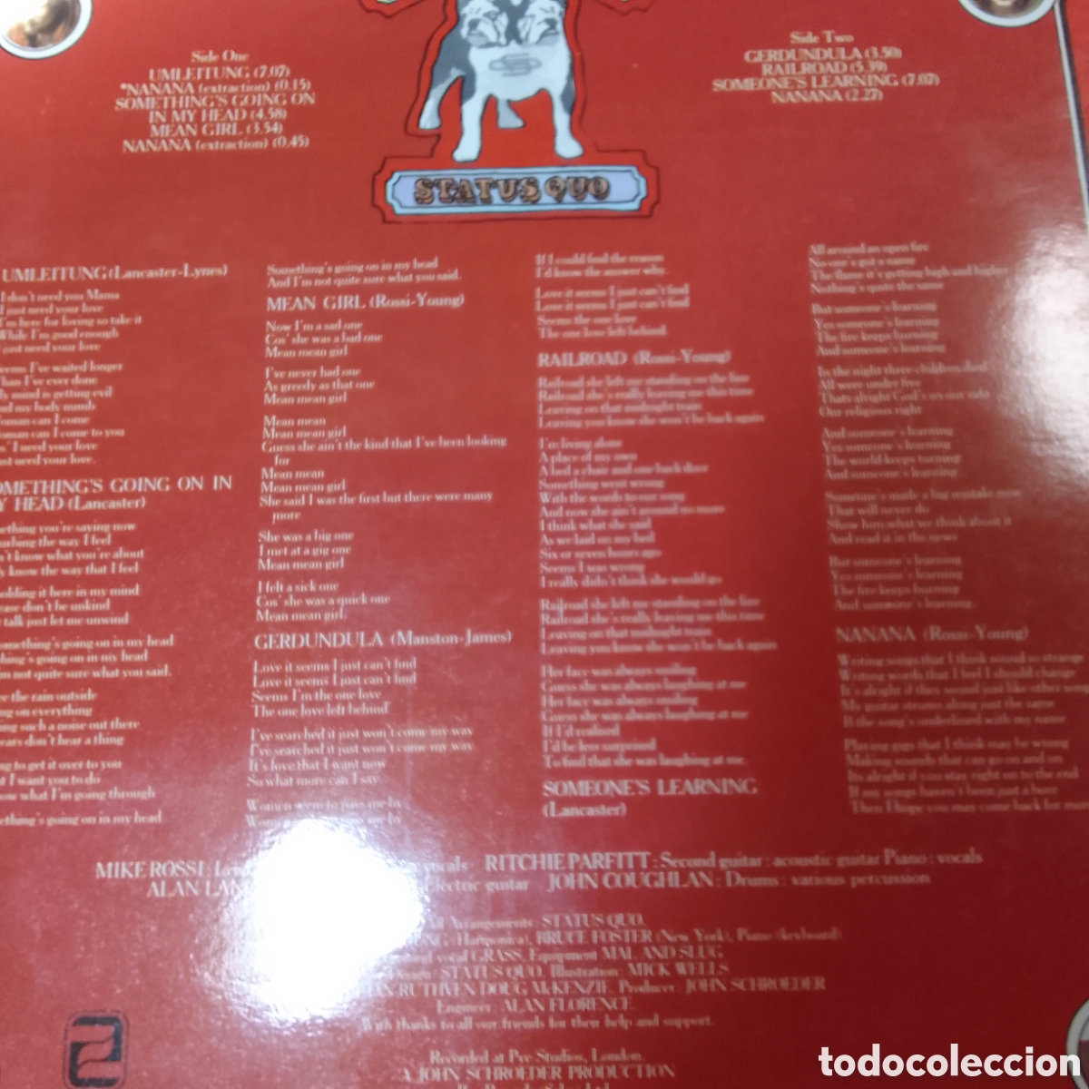 Discos de vinilo: STATUS QUO DOG OF TWO HEAD - Foto 2