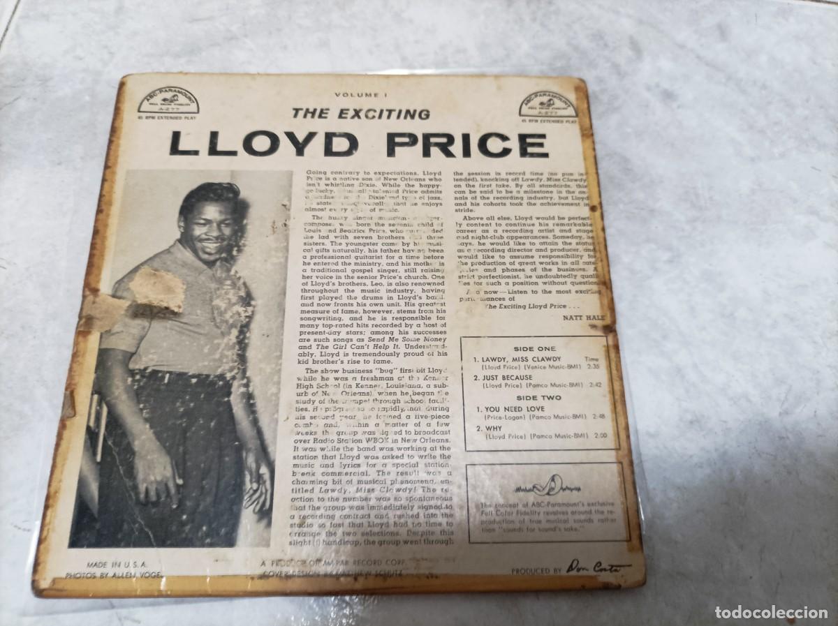 Discos de vinilo: Lloyd Price ep original - Foto 2