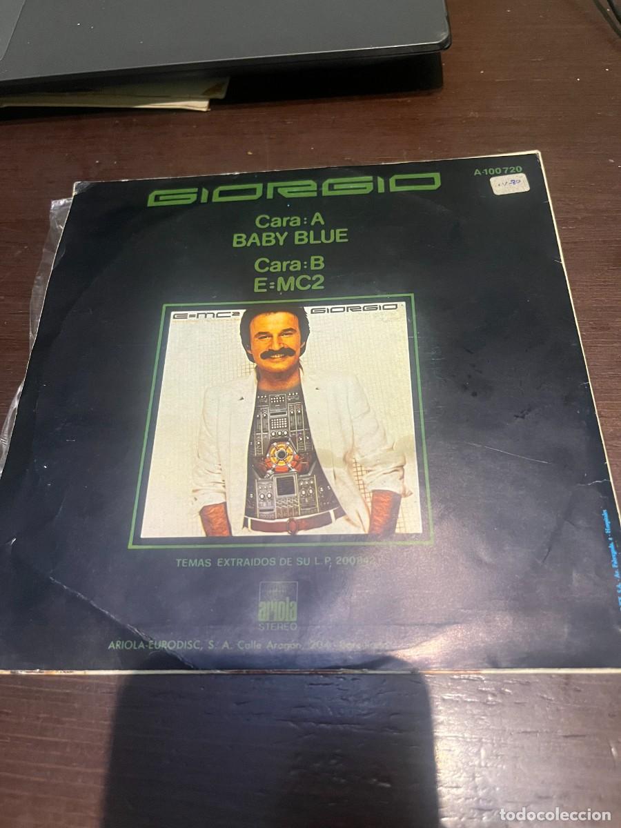 Discos de vinilo: Giorgio Baby Blue / E=MC2 - Foto 2