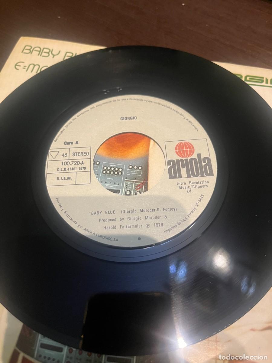 Discos de vinilo: Giorgio Baby Blue / E=MC2 - Foto 4