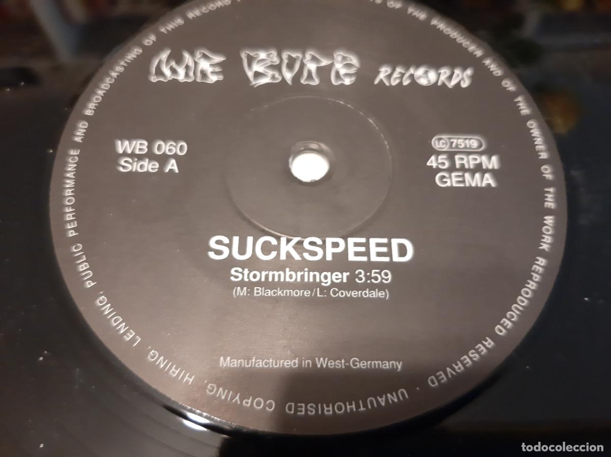 Discos de vinilo: SUCKSPEED -STORMBRINGER- (1990) LP DISCO VINILO - Foto 10