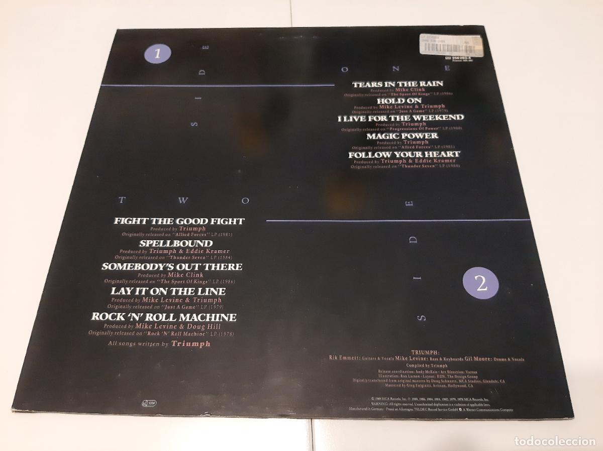 Discos de vinilo: TRIUMPH -CLASSICS- (1989) LP DISCO VINILO - Foto 2