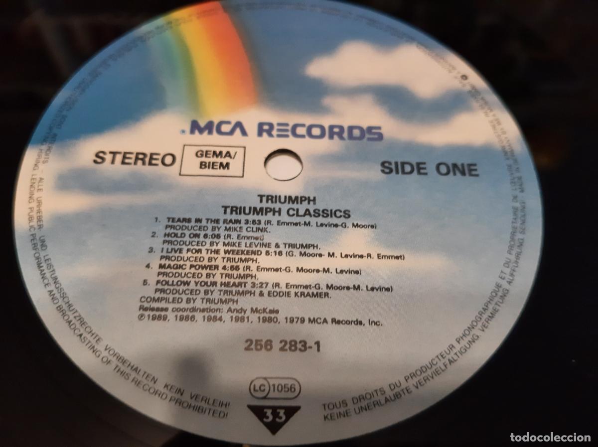 Discos de vinilo: TRIUMPH -CLASSICS- (1989) LP DISCO VINILO - Foto 10