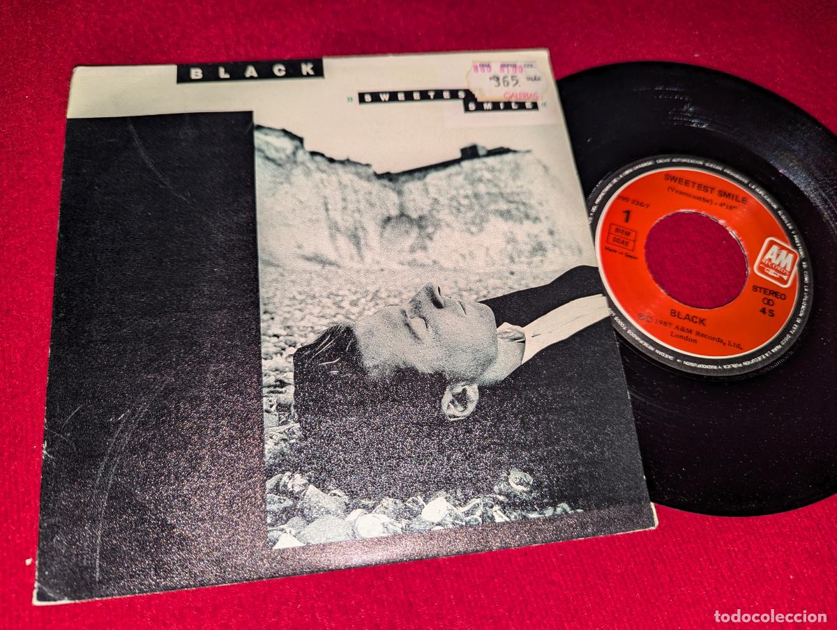 Discos de vinilo: BLACK Sweetest smile/Sixteens 7'' SINGLE 1987 A&M SPAIN ESPA&Ntilde;A
