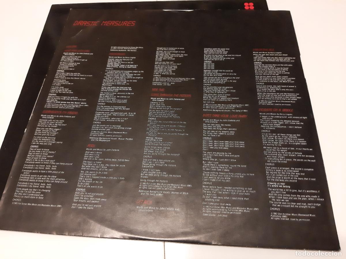 Discos de vinilo: KANSAS -DRASTIC MEASURES- (1983) LP DISCO VINILO - Foto 6