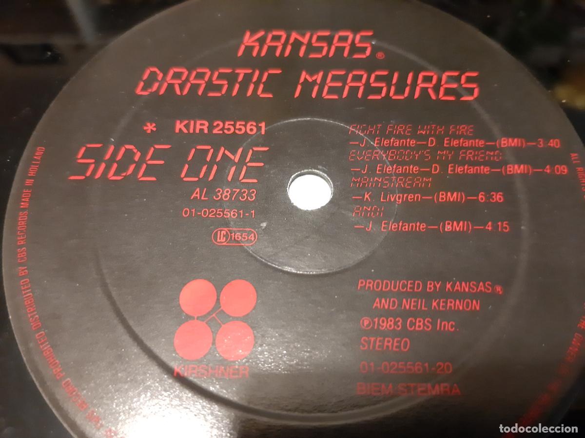 Discos de vinilo: KANSAS -DRASTIC MEASURES- (1983) LP DISCO VINILO - Foto 10