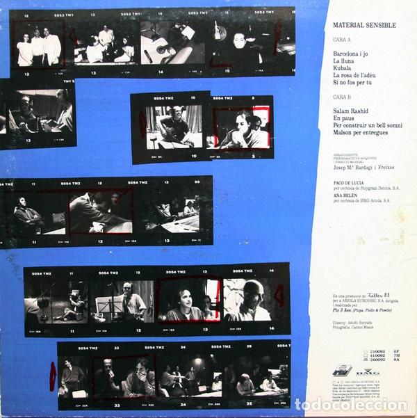 Discos de vinilo: Joan Manuel Serrat &lrm;&ndash; Material Sensible - Foto 2
