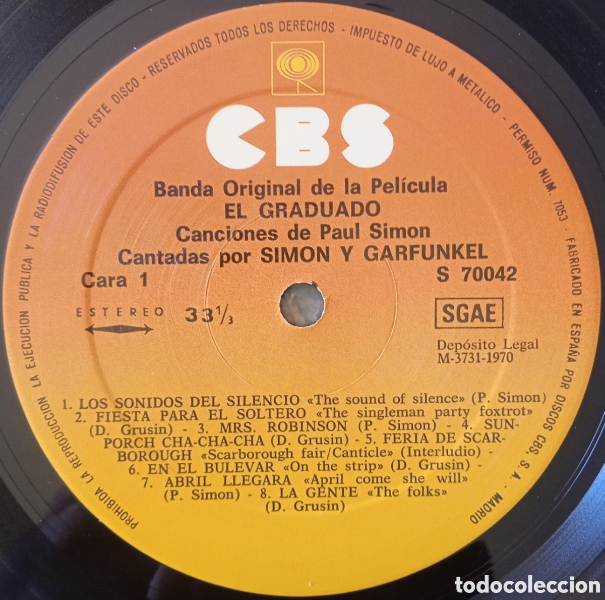 Discos de vinilo: Disco de vinilo El Graduado (BSO) - Foto 3