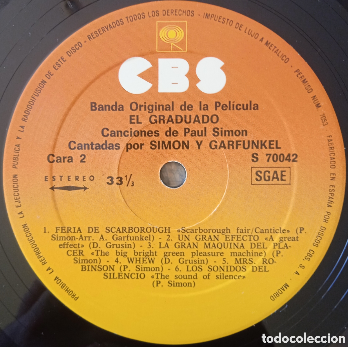 Discos de vinilo: Disco de vinilo El Graduado (BSO) - Foto 4