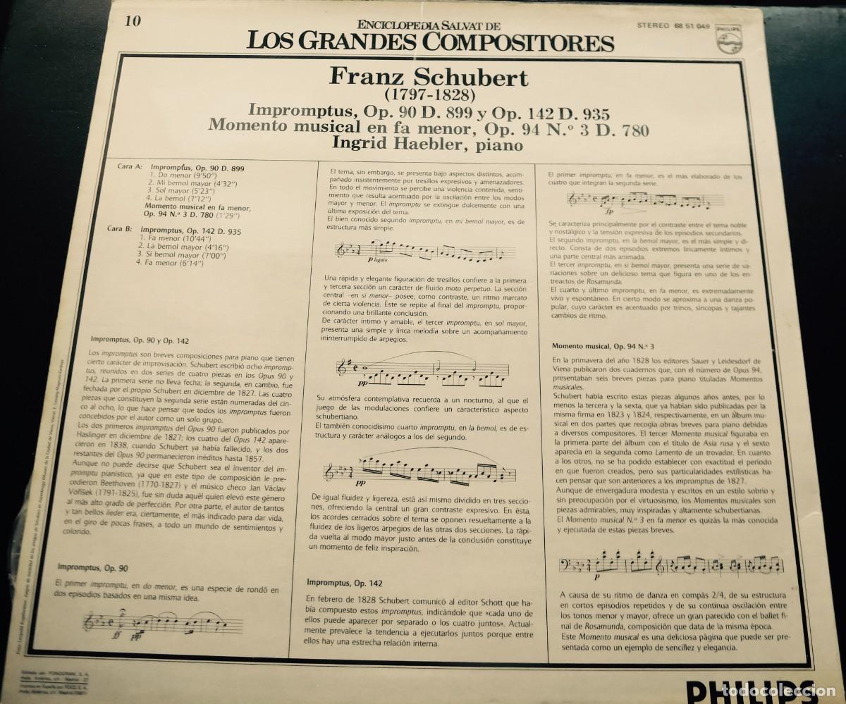 Discos de vinilo: &Oacute;peras y orquestas, espa&ntilde;olas y extranjeras: Franz Schubert - Foto 2