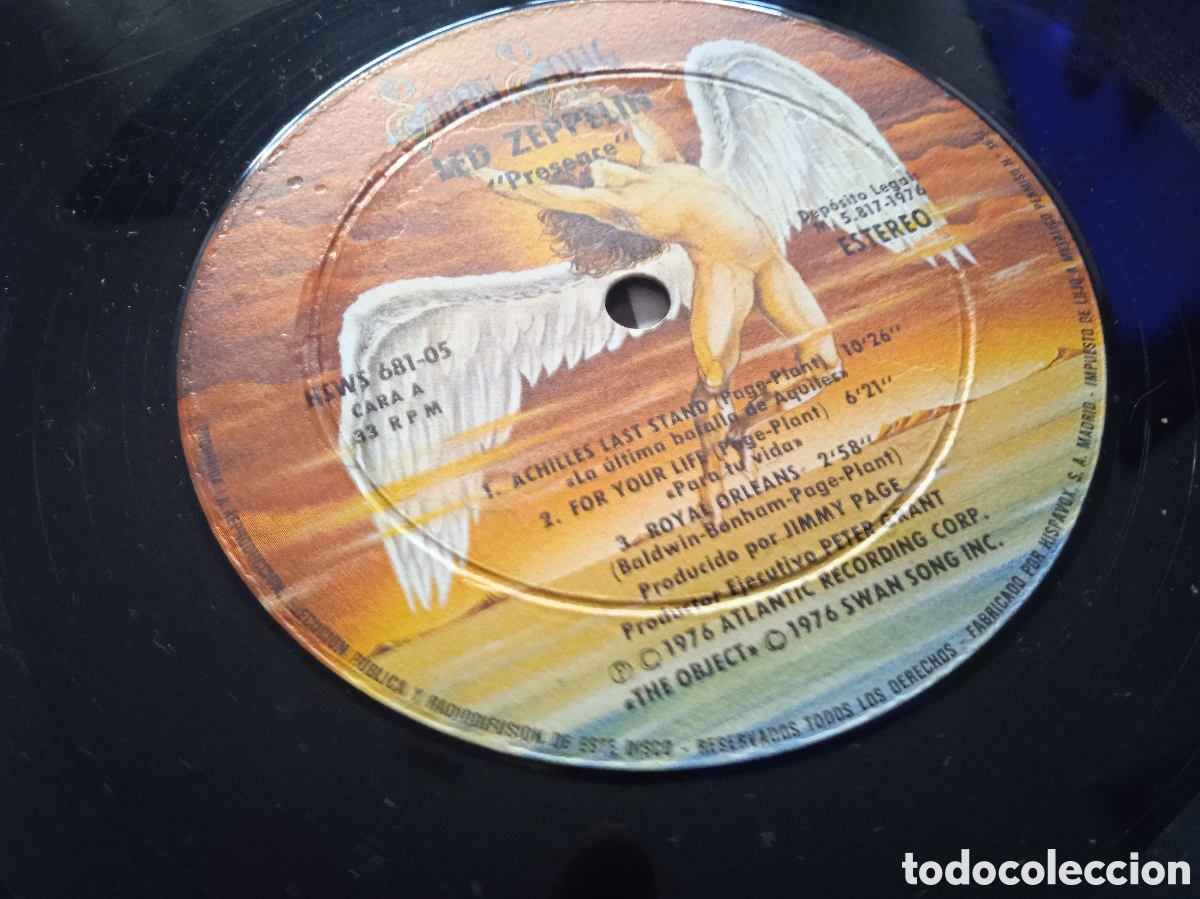 Discos de vinilo: LED ZEPPELIN - PRESENCE - SPAIN - LM - - Foto 4