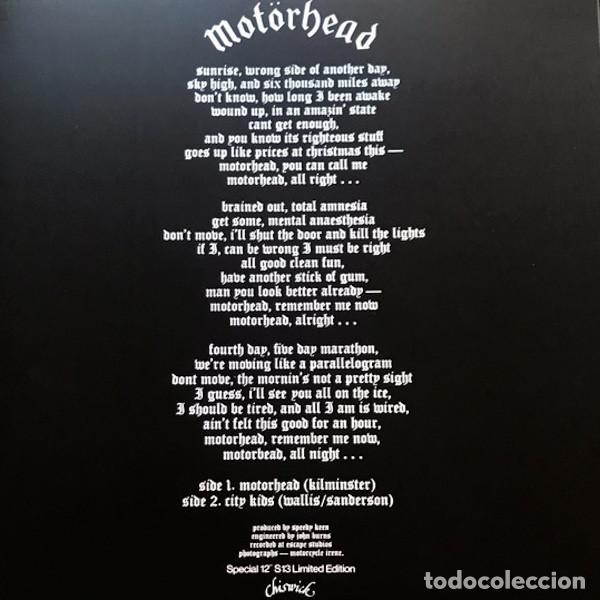 Discos de vinilo: MOT&Ouml;RHEAD Mot&ouml;rhead (12&rdquo;) - Foto 2