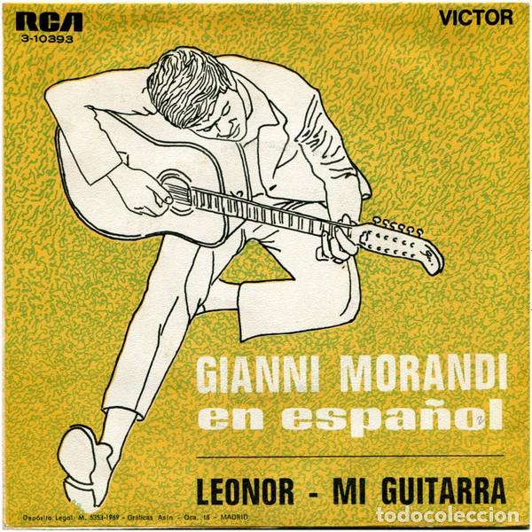Discos de vinilo: Gianni Morandi &lrm;&ndash; Leonor / Mi Guitarra - Foto 2