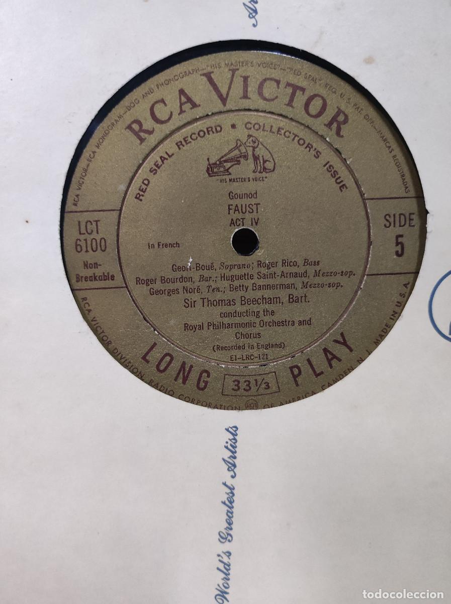 Discos de vinilo: FAUST ACT II SIR THOMAS BEECHAM BART - Foto 2