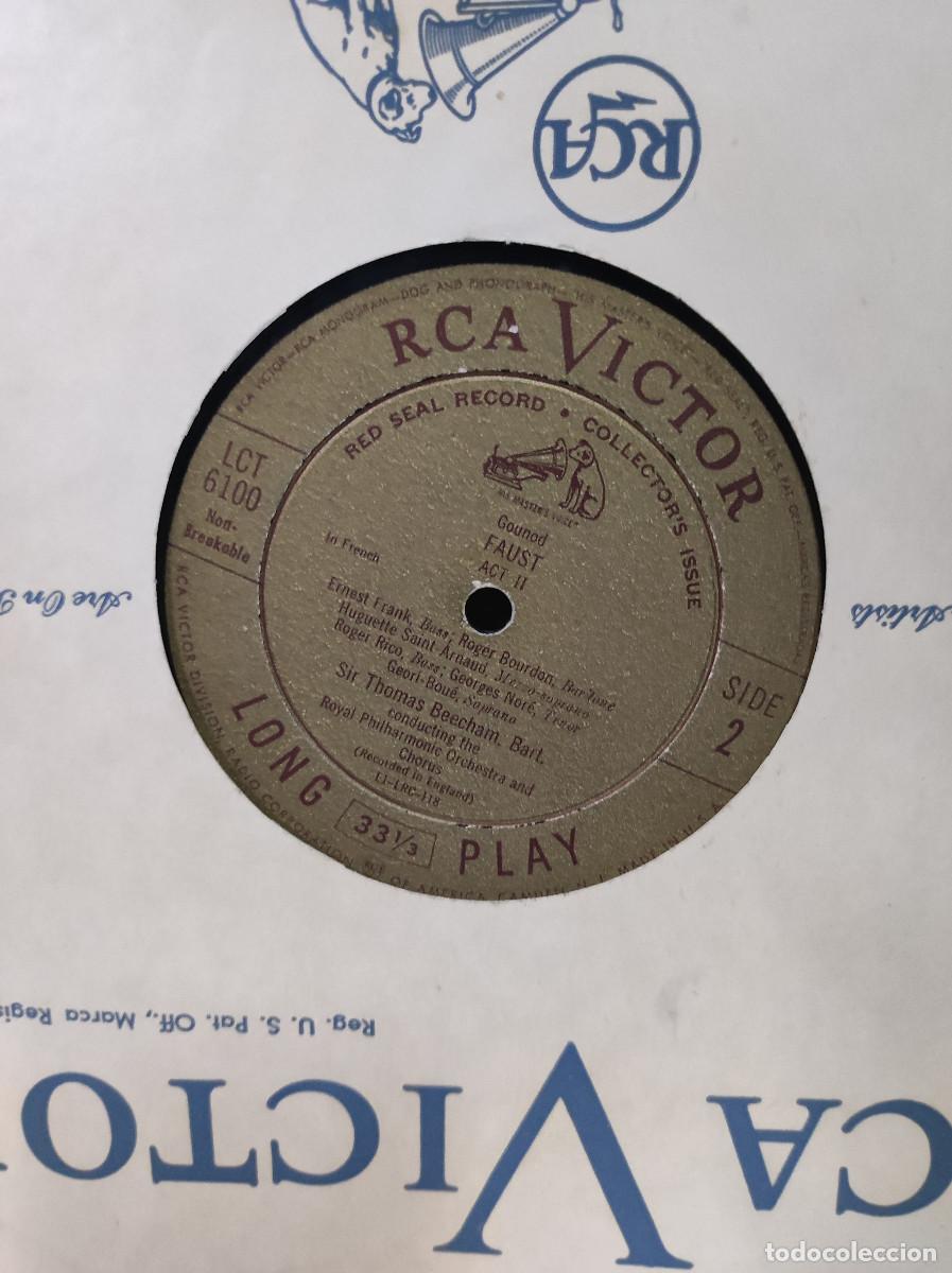 Discos de vinilo: FAUST ACT II SIR THOMAS BEECHAM BART - Foto 4