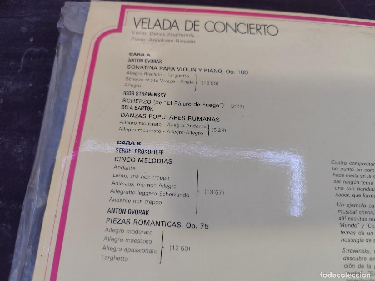 Discos de vinilo: VELADA DE CONCIERTO / DVORAK / / R14 / RECORDS / - Foto 4