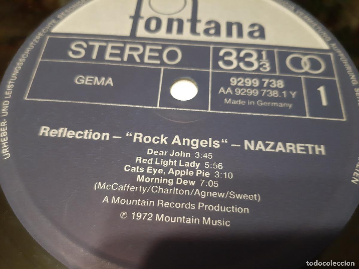 Discos de vinilo: NAZARETH -REFLECTION- ROCK ANGELS- (1975) LP DISCO VINILO - Foto 9