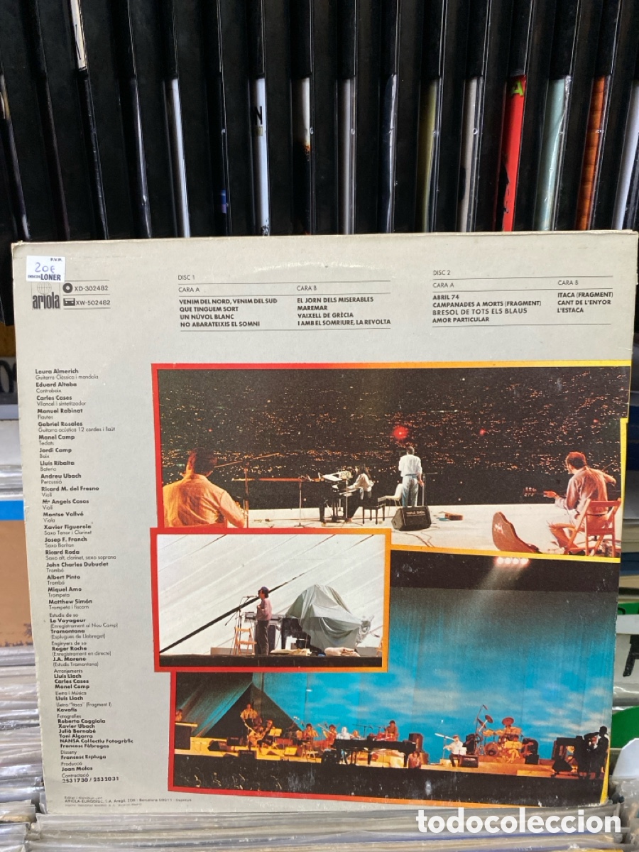 Discos de vinilo: Llu&iacute;s Llach Camp del Bar&ccedil;a 6 de Juliol de 1985 - Foto 2