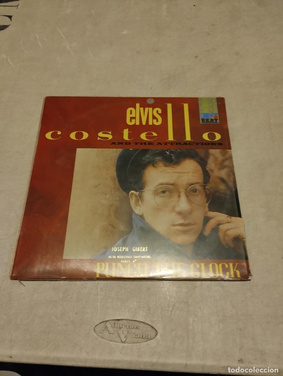 Discos de vinilo: Elvis Costello LP Punch The Clock Esp.1983 - Foto 1