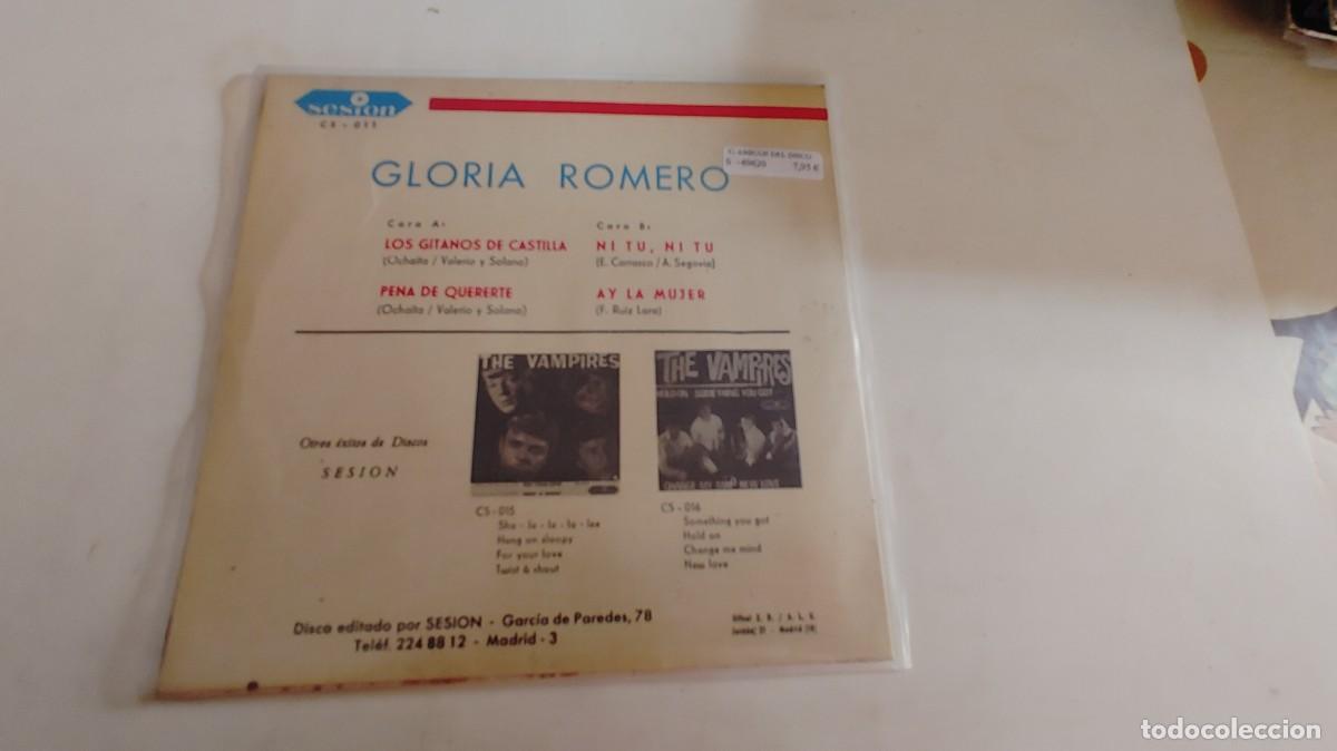 Discos de vinilo: GLORIA ROMERO-EP LOS GITANOS DE CASTILLA +3-NUEVO - Foto 2
