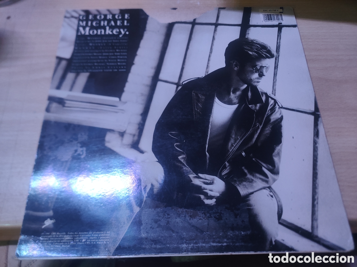 Discos de vinilo: Disco vinilo GEORGE MICHAEL MONKEY MAXI SINGLE 1987 - Foto 2