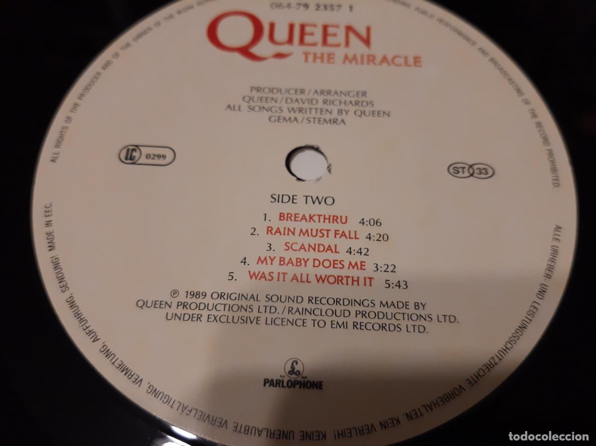 Discos de vinilo: QUEEN -THE MIRACLE- (1989) LP DISCO VINILO - Foto 10