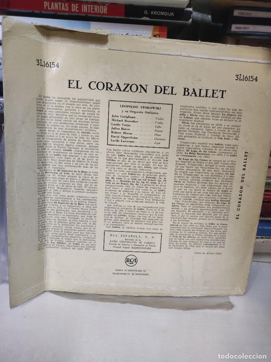 Discos de vinilo: Leopold Stokowski Y Su Orquesta Sinfonica &ndash; El Coraz&oacute;n Del Ballet - Foto 2