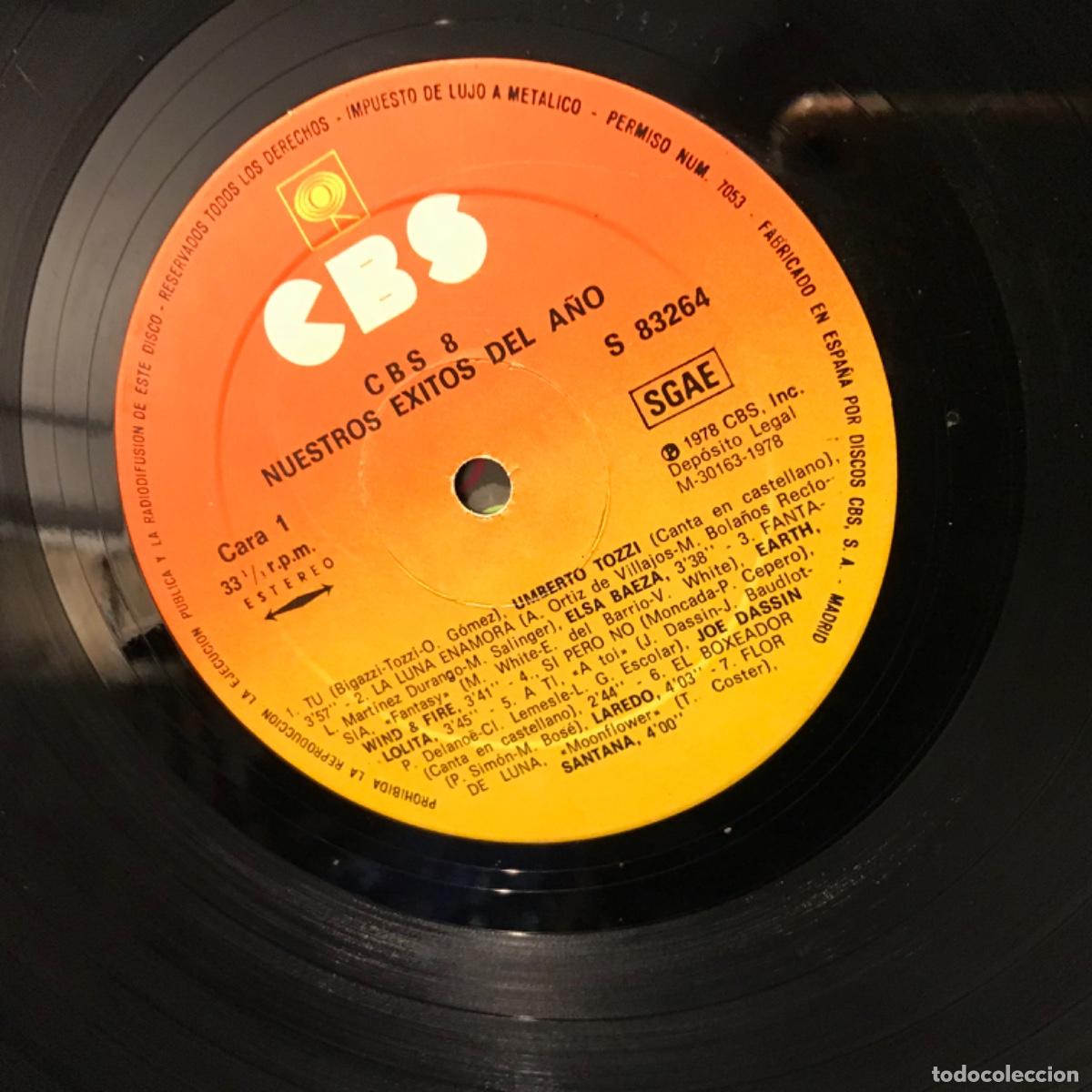 Discos de vinilo: Various ● CBS 8 - Nuestros Exitos Del A&ntilde;o ● Vinyl, LP, Spain 1978 - Foto 4