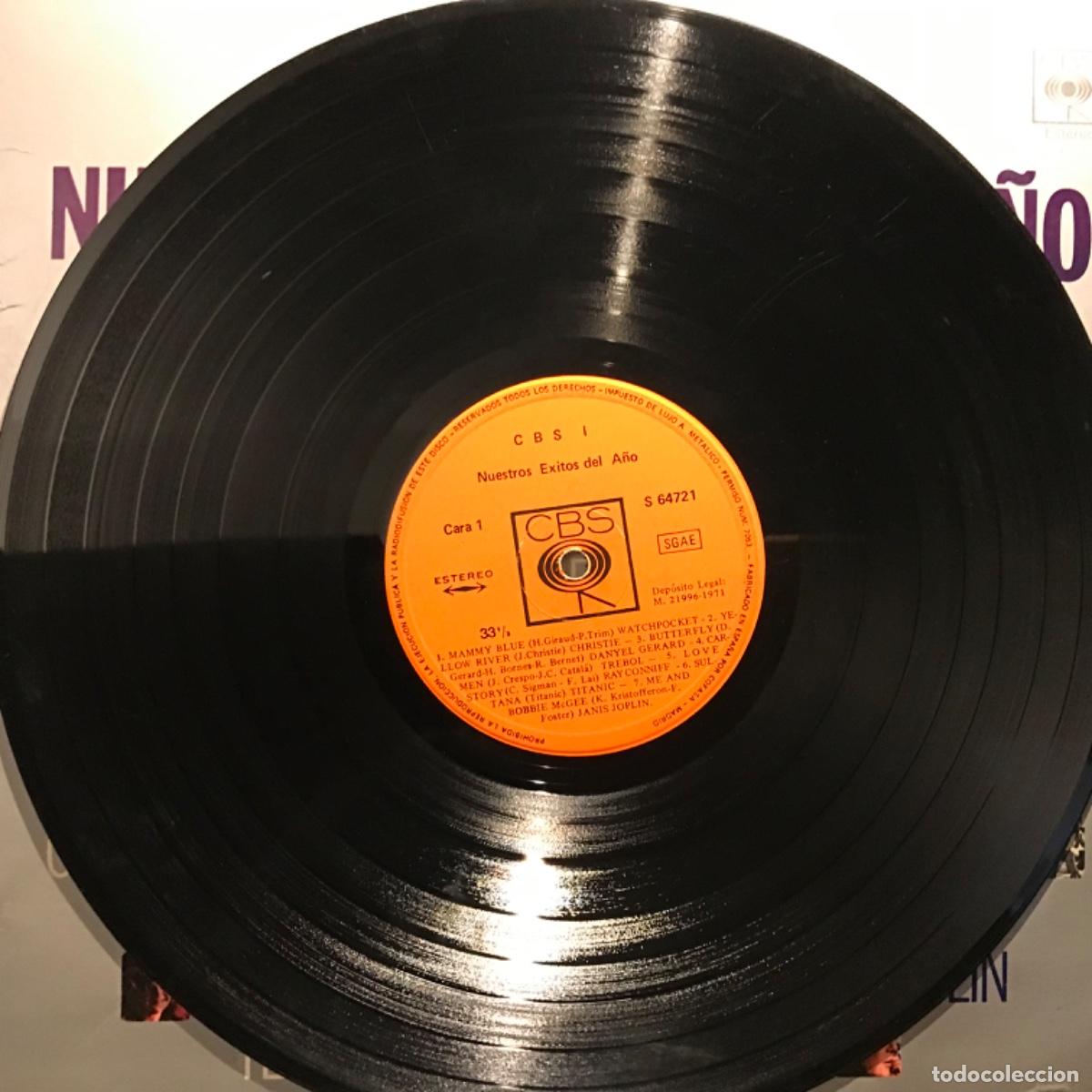 Discos de vinilo: Various ● CBS 1 Nuestros &Eacute;xitos Del A&ntilde;o ● Vinyl, LP, Spain 1971 - Foto 3
