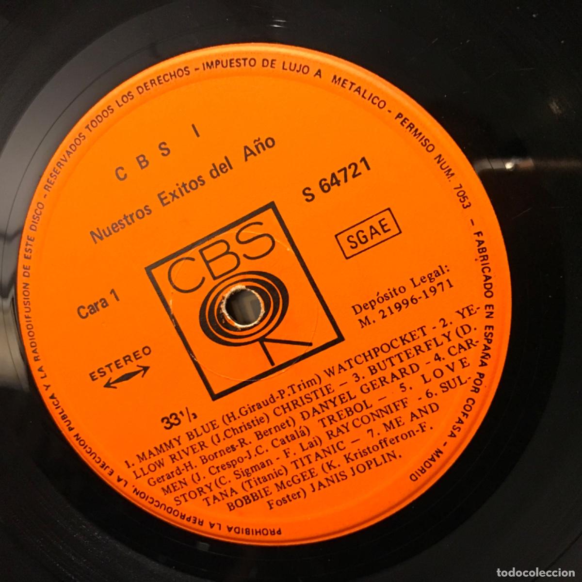 Discos de vinilo: Various ● CBS 1 Nuestros &Eacute;xitos Del A&ntilde;o ● Vinyl, LP, Spain 1971 - Foto 4