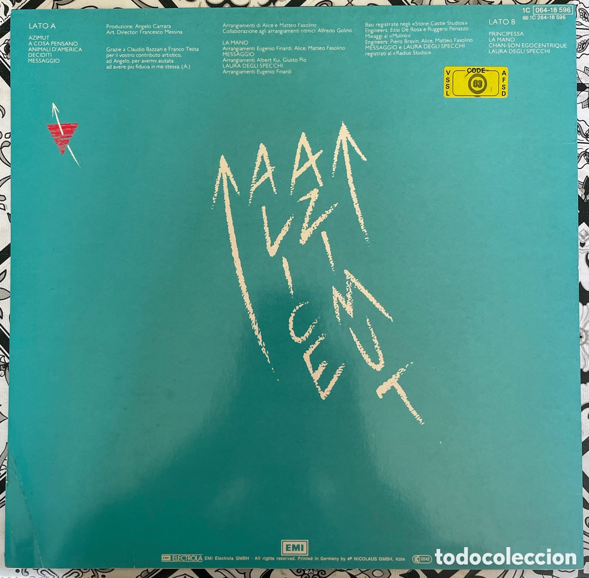 Discos de vinilo: Alice Azimut con aut&oacute;grafo - Foto 2