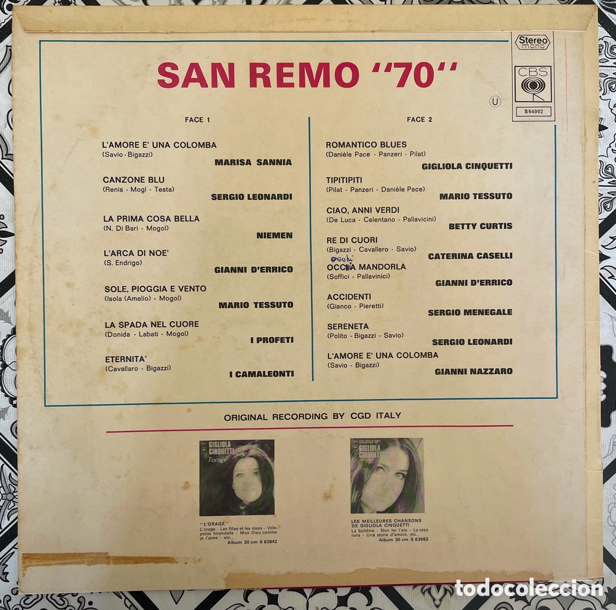 Discos de vinilo: San Remo &lsquo;&rsquo; 70 &lsquo;&rsquo; vinilo - Foto 2