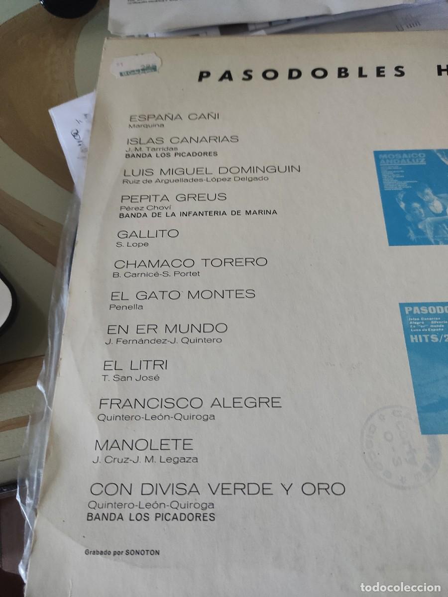Discos de vinilo: Pasodobles hits lp ariola - Foto 2