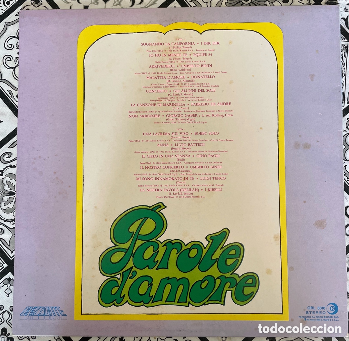 Discos de vinilo: Parole d&rsquo;amore vinilo - Foto 2