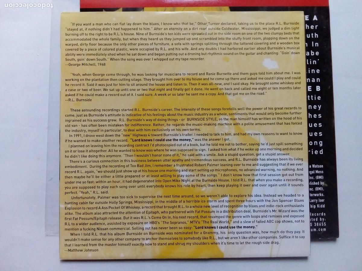 Discos de vinilo: R.L. Burnside. First recordings. LP 2008 - Foto 3
