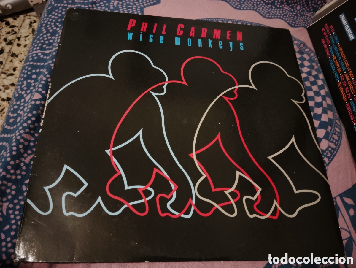 Discos de vinilo: PHIL CARMEN - WISE MONKEYS ( 1986 ) - Foto 1