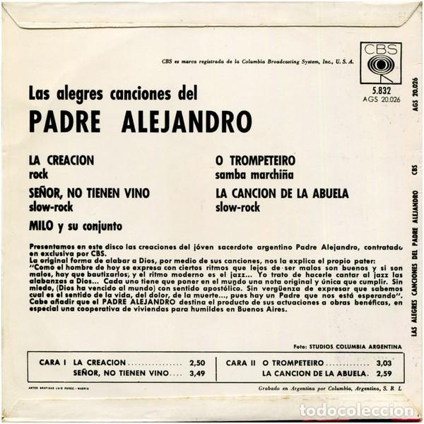 Discos de vinilo: Padre Alejandro &ndash; Las Alegres Canciones Del Padre Alejandro - Foto 2