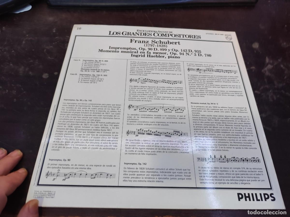 Discos de vinilo: IMPROMPTUS / SCHUBERT / INGRID HAEBLER / R14 / PHILIPS - Foto 3